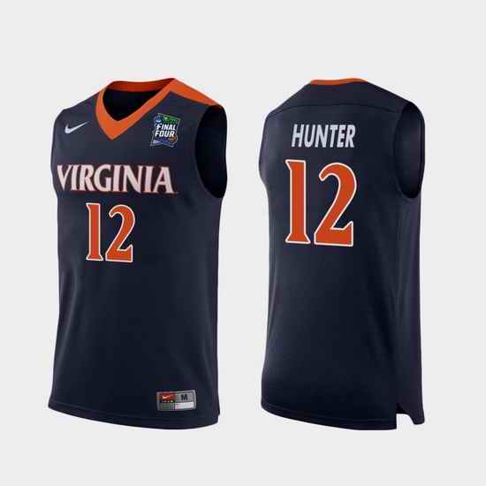 Men Virginia Cavaliers De'Andre Hunter Navy 2019 Final Four Replica Jersey